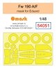 Omask 54051 Fw 190 A/F mask (for Eduard) 1/48